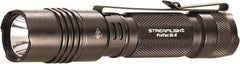 Streamlight - White LED Bulb, 500 Lumens, Industrial/Tactical Flashlight - Black Aluminum Body, 2 CR123A Lithium Batteries Included - Industrial Tool & Supply