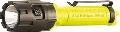 Streamlight - White LED Bulb, 175 Lumens, Industrial/Tactical Flashlight - Yellow Plastic Body, 2 AA Alkaline Batteries Included - Industrial Tool & Supply