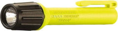 Streamlight - White LED Bulb, 60 Lumens, Industrial/Tactical Flashlight - Yellow Plastic Body, 2 AAA Alkaline Batteries Included - Industrial Tool & Supply