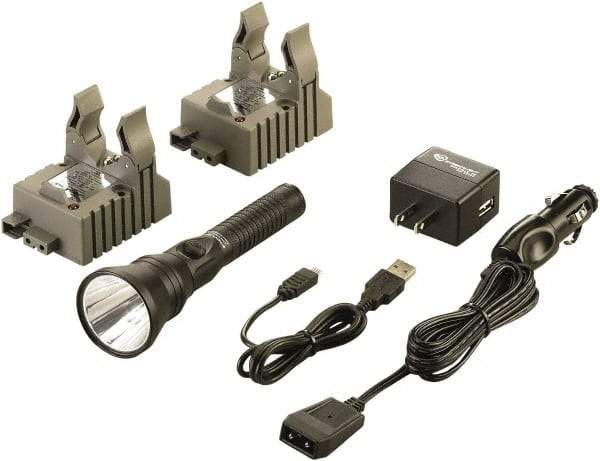 Streamlight - White LED Bulb, 700 Lumens, Industrial/Tactical Flashlight - Black Aluminum Body, 1 3.75V Lithium-Ion Battery Included - Industrial Tool & Supply