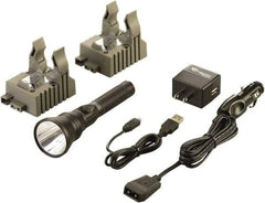 Streamlight - White LED Bulb, 700 Lumens, Industrial/Tactical Flashlight - Black Aluminum Body, 1 3.75V Lithium-Ion Battery Included - Industrial Tool & Supply