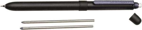 Ability One - Ball Point Medium B3 Aviator Multifunction - Black & Blue - Industrial Tool & Supply