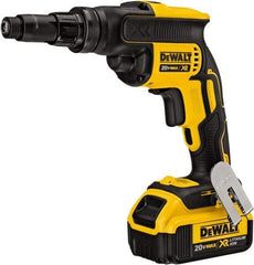 DeWALT - 20 Volt Lithium-Ion Battery Pistol Grip Cordless Screwdriver - 2,000 RPM - Industrial Tool & Supply