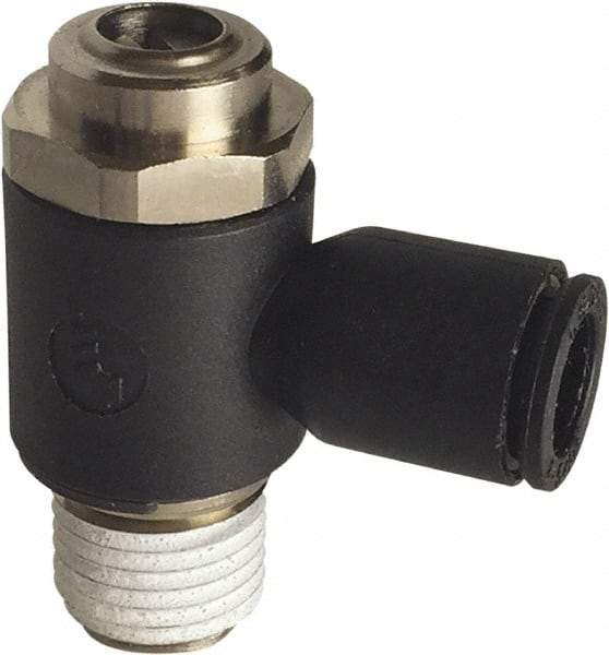 Legris - Speed & Flow Control Valves   Valve Type: Compact Meter Out Flow Control    Male Thread Size: 1/8 - Industrial Tool & Supply