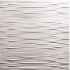 Genesis - Pack of 12 Drifts 23-3/4" x 23-3/4" x 0.11" Vinyl Ceiling Tiles - Industrial Tool & Supply