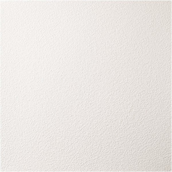 Genesis - Pack of 12 Stucco Pro 23-3/4" x 23-3/4" x 0.197" Vinyl Ceiling Tiles - Industrial Tool & Supply