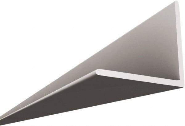 HG-Grid - 8' Long x 15/16" Wide x 15/16" Thick, Vinyl Angled Molding - ASTM E-84 Specification, White - Industrial Tool & Supply