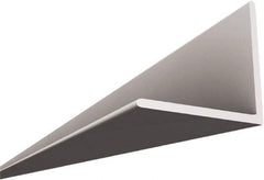 HG-Grid - 8' Long x 15/16" Wide x 15/16" Thick, Vinyl Angled Molding - ASTM E-84 Specification, White - Industrial Tool & Supply