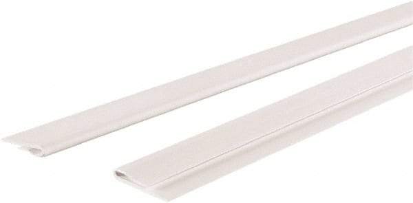 GridMAX - 4' Long x 1" Wide x 0.165" Thick, Vinyl Ceiling Grid Wall Molding Cover - ASTM E-84 Specification, White - Industrial Tool & Supply