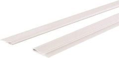 GridMAX - 4' Long x 1" Wide x 0.165" Thick, Vinyl Ceiling Grid Wall Molding Cover - ASTM E-84 Specification, White - Industrial Tool & Supply