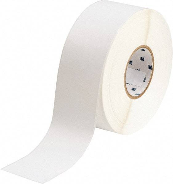 Brady - 2-1/4" Wide x 1,200" Long, White Polyester Label Tape - For BradyJet J5000 - Industrial Tool & Supply
