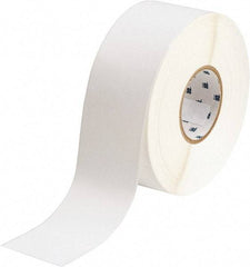 Brady - 2-1/4" Wide x 1,200" Long, White Polyester Label Tape - For BradyJet J5000 - Industrial Tool & Supply