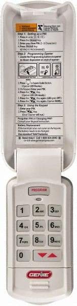 Genie - Garage Door Keyless Entry - For Use with Commercial/Residential Doors - Industrial Tool & Supply