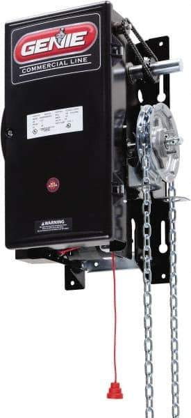 Genie - 1/2 hp 1 Phase Medium Duty Garage Door Hoist Operator Head with Brake - For Use with Maximum 16' High Sectional Door - Industrial Tool & Supply