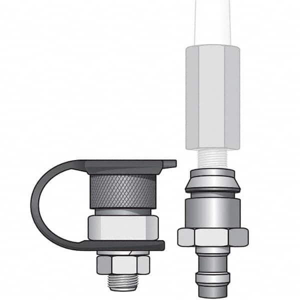 Checkers - Flag Pole Accessories Type: Warning Whip QD Base Mount Kit Material: Steel; Rubber - Industrial Tool & Supply