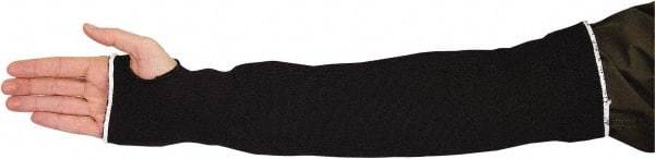 Value Collection - Size M, Black ATA Cut Resistant Sleeve - 22" Long Sleeve, Cut Resistance Level 2, Elastic Opening at Both Ends - Industrial Tool & Supply