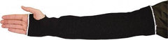 Value Collection - Size M, Black ATA Cut Resistant Sleeve - 22" Long Sleeve, Cut Resistance Level 2, Elastic Opening at Both Ends - Industrial Tool & Supply