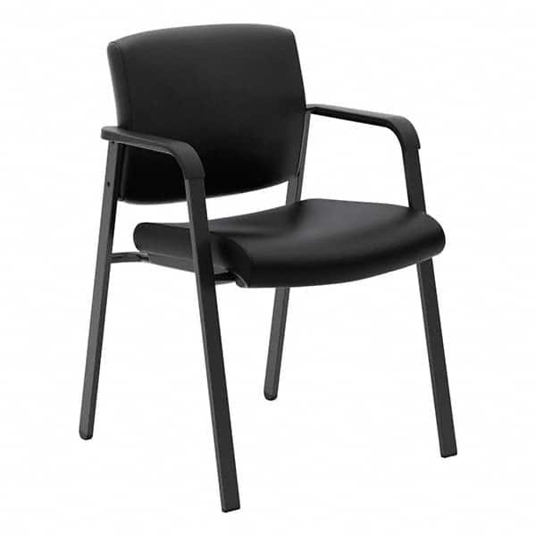Hon - Stacking Chairs Type: Stack Chair Seating Area Material: Leather - Industrial Tool & Supply