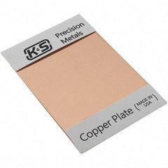 Made in USA - Copper Sheets Material: Copper Thickness (Decimal Inch): 0.0500 - Industrial Tool & Supply