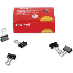 UNIVERSAL - Binder Clips Width (Inch): 0.63 Binder Type: Binder Clip - Industrial Tool & Supply