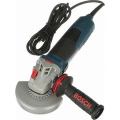 Bosch - 5" Wheel Diam, 11,500 RPM, Corded Angle & Disc Grinder - Industrial Tool & Supply