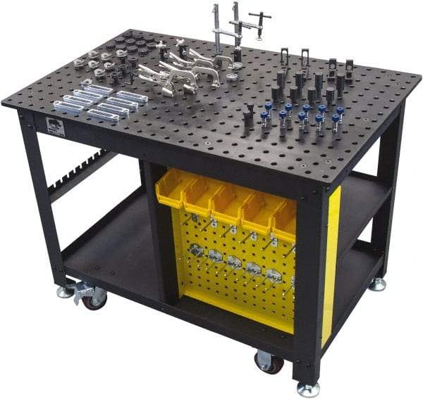 Rhino Cart - 1,500 Lb Capacity Mobile Welder's Table - 48" Wide x 30" Deep x 36" High, Steel - Industrial Tool & Supply