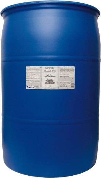 Detco - 55 Gal Drum Gloss Clear Concrete Floor Coating - 1000 Sq Ft/Gal Coverage, 22 g/L VOC Content, Quick Drying - Industrial Tool & Supply