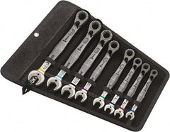 Wera - 11 Piece, 8mm to 19mm, Combination Wrench Set - Metric Measurement Standard, Chrome Vanadium Finish, Comes in Nylon Pouch - Industrial Tool & Supply