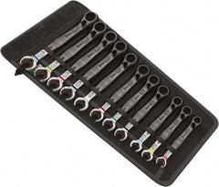 Wera - 8 Piece, 5/16" to 3/4", Combination Wrench Set - Inch Measurement Standard, Chrome Vanadium Finish, Comes in Nylon Pouch - Industrial Tool & Supply