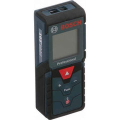 Bosch - 165' Range, Laser Distance Finder - 2 AAA Batteries Required, Accurate to 1/16", Comes with 2 AAA Batteries, Hand Strap, 5 Target Cards, Pouch - Industrial Tool & Supply