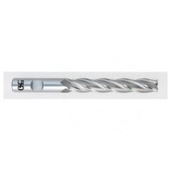 7/8 Dia. x 7-1/4 Overall Length 4-Flute Square End HSS-CO SE End Mill-Round Shank-Non-Center Cutting-Uncoated - Industrial Tool & Supply
