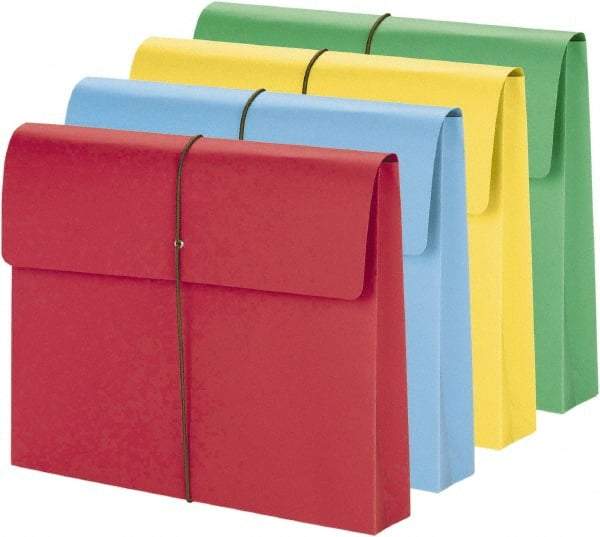 SMEAD - 8-1/2 x 11", Letter Size, Assorted Colors, Expansion Folders - Industrial Tool & Supply
