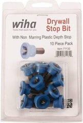 Wiha - #2 Phillips Screwdriver Bit - 1/4" Hex Drive, 1" OAL - Industrial Tool & Supply