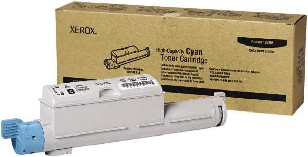 Xerox - Cyan Toner Cartridge - Use with Xerox Phaser 6360 - Industrial Tool & Supply