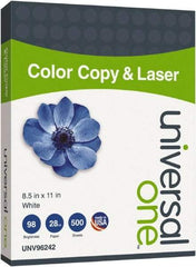 Universal One - 8-1/2" x 11" White Copy Paper - Use with Laser Printers, Copiers - Industrial Tool & Supply