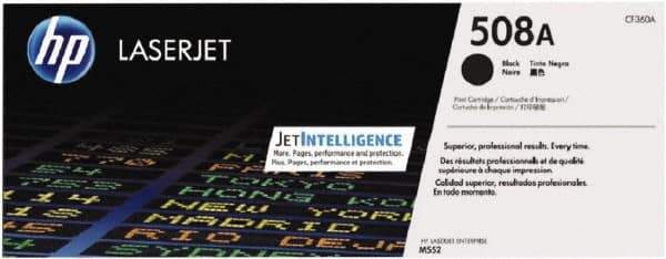 Hewlett-Packard - Black Toner Cartridge - Use with HP Color LaserJet M553 - Industrial Tool & Supply