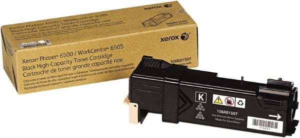 Xerox - Black Toner Cartridge - Use with Xerox Phaser 6500, WorkCentre 6505 - Industrial Tool & Supply