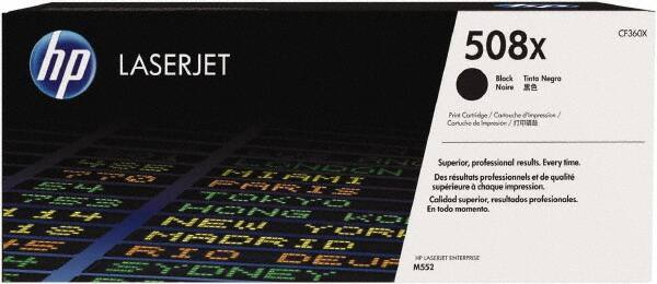 Hewlett-Packard - Black Toner Cartridge - Use with HP Color LaserJet M553 - Industrial Tool & Supply