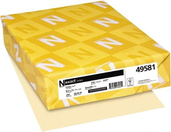 Neenah Paper - 8-1/2" x 11" Ivory Copy Paper - Use with Laser Printers, Copiers, Inkjet Printers - Industrial Tool & Supply