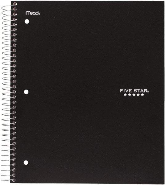 Five Star - 200 Sheet, 8-1/2 x 11", College Ruled 5 Subject Notebook - Assorted Colors - Industrial Tool & Supply