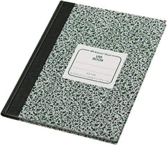 National Brand - 96 Sheet, 7-7/8 x 10-1/8", Quadrille Lab Notebook - Green - Industrial Tool & Supply