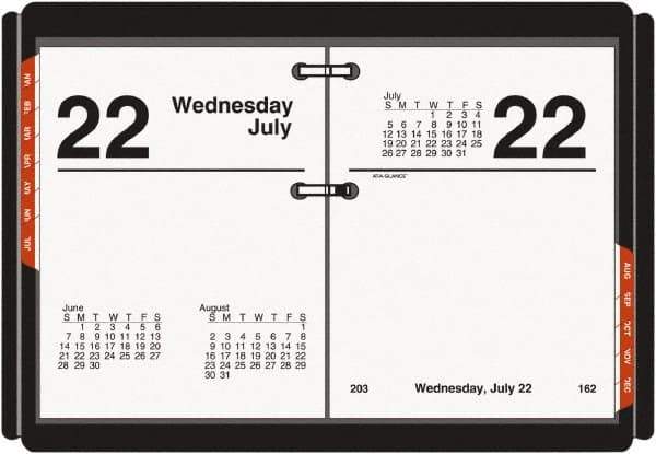 AT-A-GLANCE - 183 Sheet, 3 x 3-3/4", Desk Calendar Refill - White - Industrial Tool & Supply