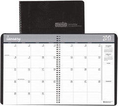 House of Doolittle - 12 Sheet, 8-1/2 x 11", Monthly Planner - Black - Industrial Tool & Supply