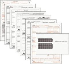 TOPS - 24 Sheet, 5-1/2 x 8-1/2", Tax Form/Envelope Kit - White - Industrial Tool & Supply