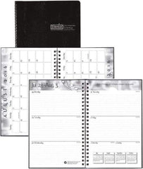 House of Doolittle - 32 Sheet, 5 x 8", Weekly/Monthly Planner - Black - Industrial Tool & Supply