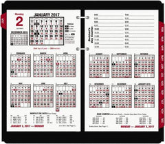 AT-A-GLANCE - 215 Sheet, 4-1/2 x 7-3/8", Desk Calendar Refill - White - Industrial Tool & Supply