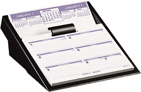 AT-A-GLANCE - 52 Sheet, 5-5/8 x 7", Desk Calendar Refill - White - Industrial Tool & Supply