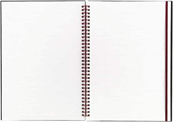 Black n Red - 70 Sheet, 8-1/4 x 11-3/4", Legal (Style) Notebook - Black - Industrial Tool & Supply