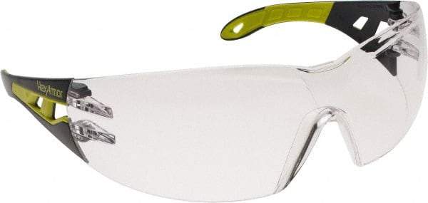 HexArmor - Clear Lenses, Frameless Safety Glasses - Anti-Fog, Size Universal, Wrap Around - Industrial Tool & Supply