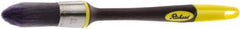 Richard - 1" Oval Polyester Trim Brush - 2-1/4" Bristle Length, 7-3/8" Rubber Sash Handle - Industrial Tool & Supply
